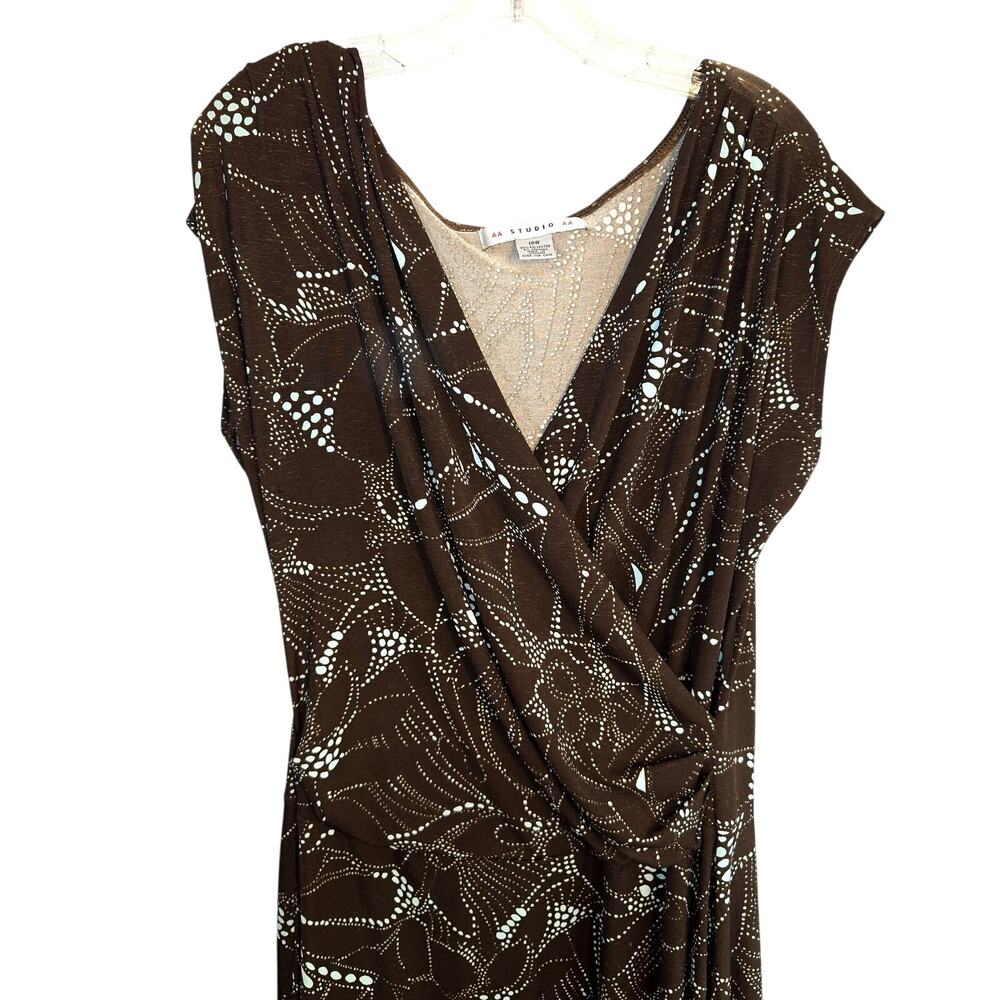 AA Studio AA 18W Black Lace Women's Short Sleeves Dress Miss Size 2X 2XL XXL